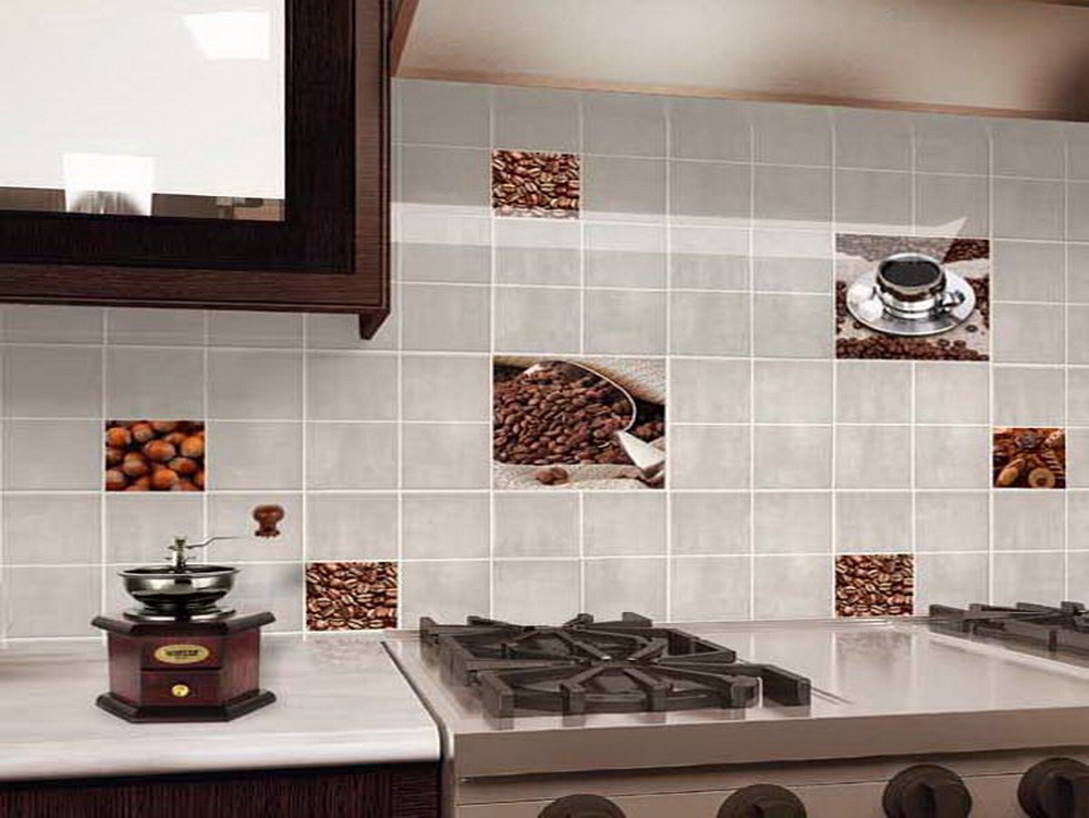 Плитка керамогранит для кухни на пол фото в интерьере